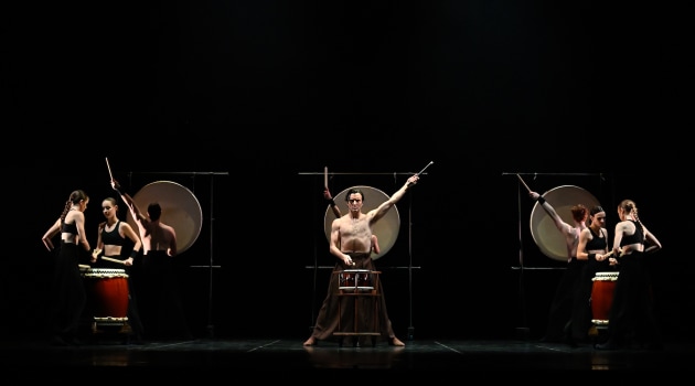 Matthew Lehmann and the dancers of West Australian Ballet in Takuto for GALA. Photo by Bradbury Photography