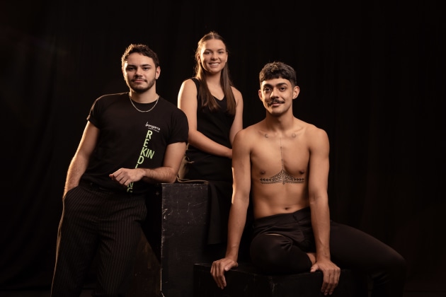 (From left:) Harrison-Currie, Maddison Paluch and Daniel Mateo