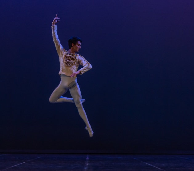 Oscar Valdes in Don Quixote pas de deux for GALA. Photo by Bradbury Photography