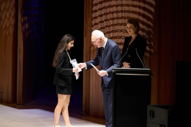 Pelagia Karakontis, winner of Most Promising Young Dancer.