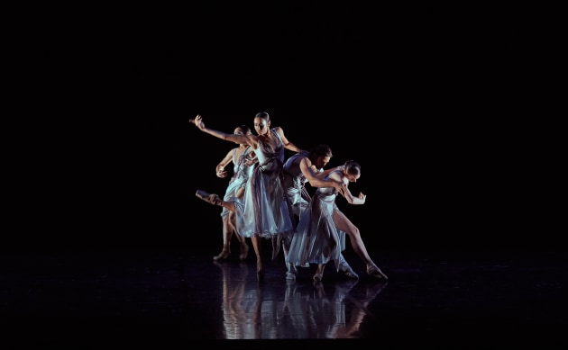 Polly Hilton and Dancers in The Wild Between Stars. Photo by Sergey Pevnev