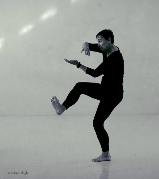 Liz Cornish rehearsing with Momentum. Photo: Damian Doyle.