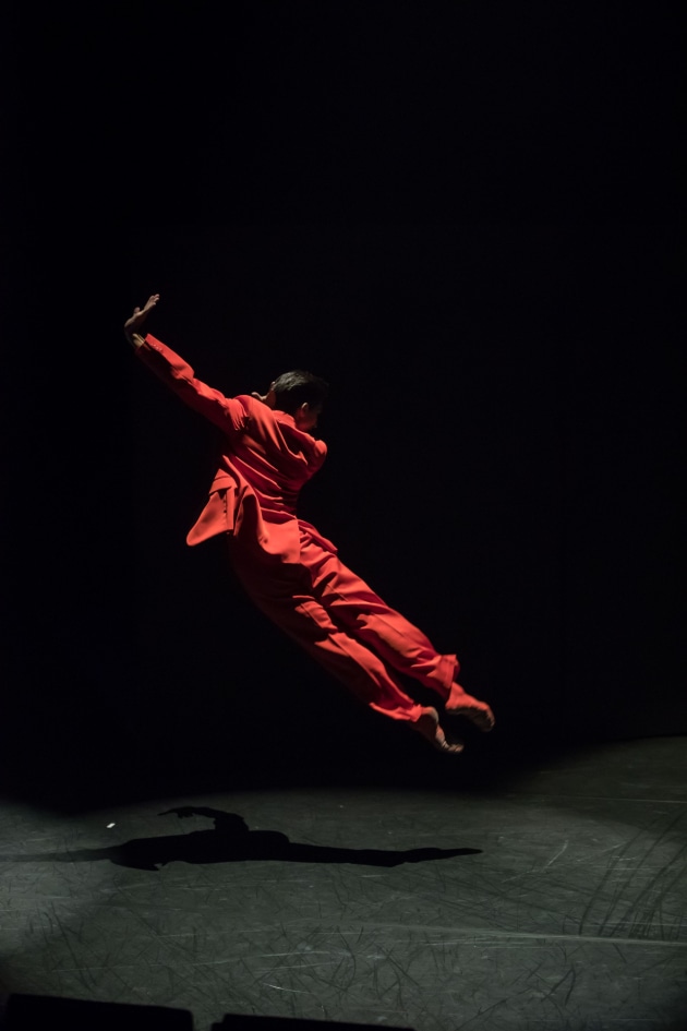 Jette Parker Young Artist Mali Comlekci in 'B-Sides', choreographed by Jack Lister.
Photo: David Kelly.