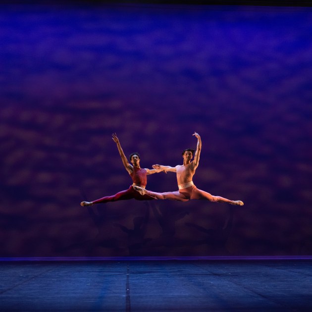 Patricio Reve and Liam Geck in Gregory Horsman's 'Rhapsody in Motion'. Photo: DAVID KELLY