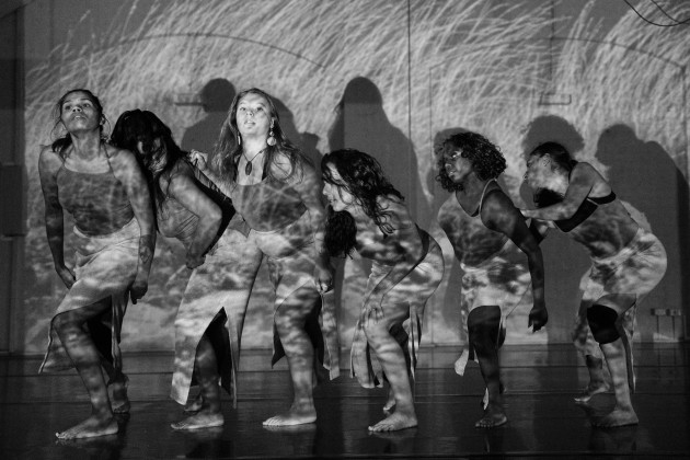 The South Australian First Nations Dance Collective. Photo: Luke Currie Richardson