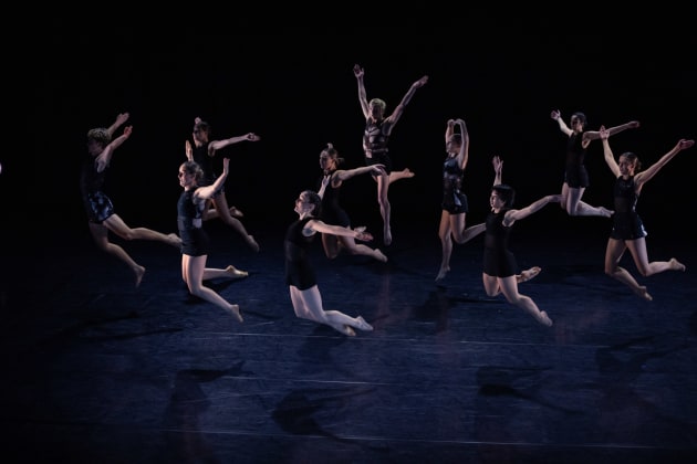 The ensemble in an excerpt from Bonacella's 'Ab Intra'. Photo: Daniel Boud.