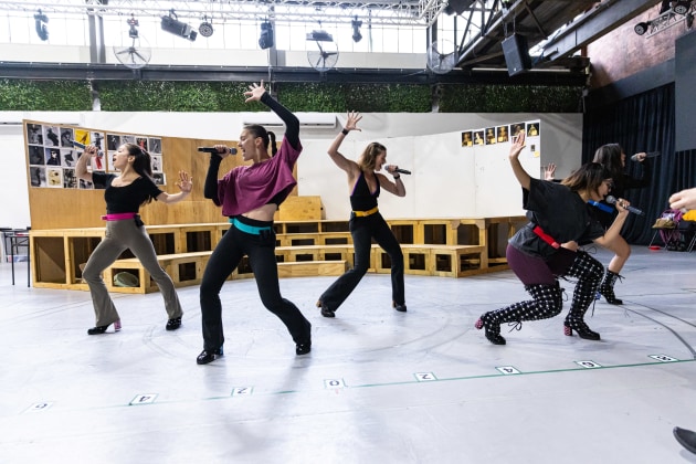Six in Australian rehearsals. Images by David Hooley
