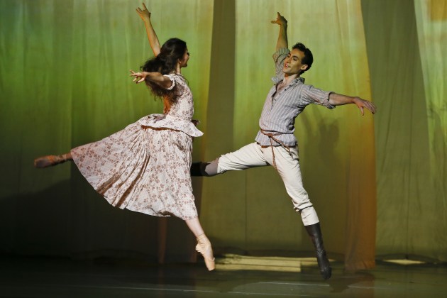 Benedicte Bemet and Brett Chenowyth as Kitty and Levin.