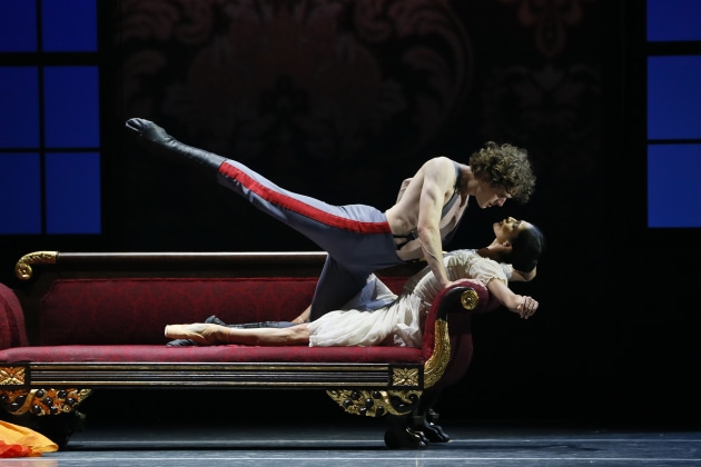 Robyn Hendricks as Anna and Callum Linnane as Vronsky; photo by Jeff Busby