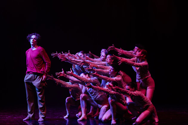 Artists of the Australian Ballet in Timothy Coleman's 'One Person Watching'.
