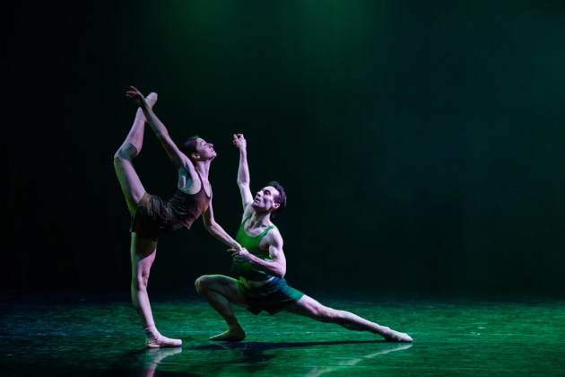 Brett Chynoweth and Imogen Chapman in Mason Lovegrove's 'Angel/Alien'.