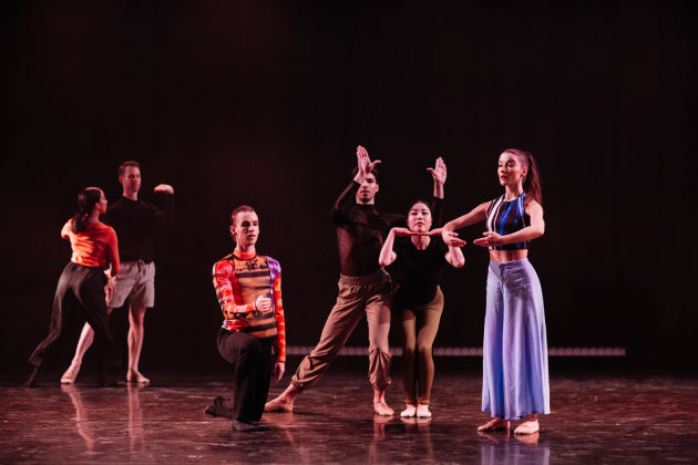 The ensemble in Jill Ogai's 'In Time'.