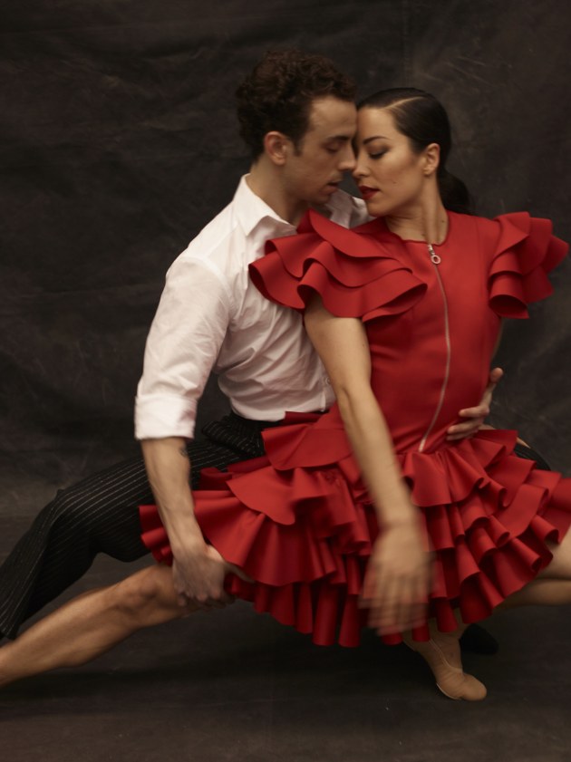 Jill Ogai and Marcus Morelli in a pose for 'Carmen'. Photo by Simon Eeles.