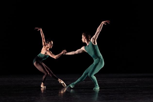 Jarryd Madden and Nicola Curry in 'Artifact Suite'. Photo: DANIEL BOUD.