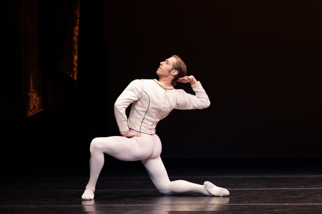 Amber Scott and Ty-King Wall performing 'Raymonda' Act 3. Photo: DANIEL BOUD.