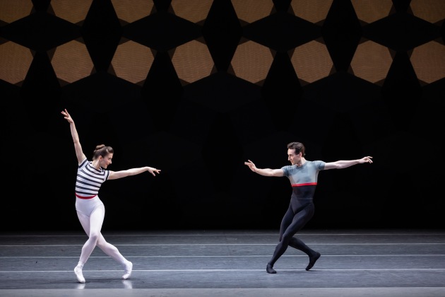 Benedicte Bemet and Brett Chynoweth in 'Everywhere we go'. Photo: Daniel Boud.