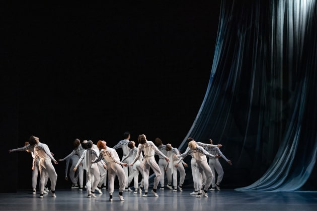 Dancers of The Australian Ballet in 'Watermark', part of New York Dialects. Photo: Daniel Boud.