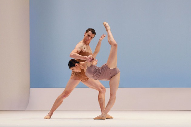 Kevin Jackson and Ako Kondo in 'Chroma', part of the company's triple bill, 'Volt', which had to be cancelled after only three performances. Photo: Jeff Busby.
