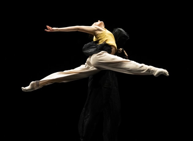 Sophie Kerr in Petros Treklis's 'Tethered'. Photo: DAVID KELLY