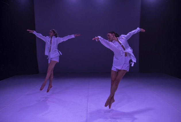 The prize-winning work, 'The_', choreographed by Tra Mi Dinh.
 Photo: Zan Wimberley