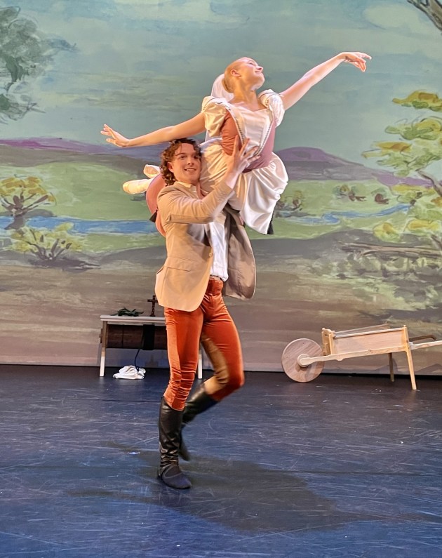 Xallum Hendry Hodson as Alwyn with Mia Zanardo as Sheena in GOLD. Photo supplied by the artist.