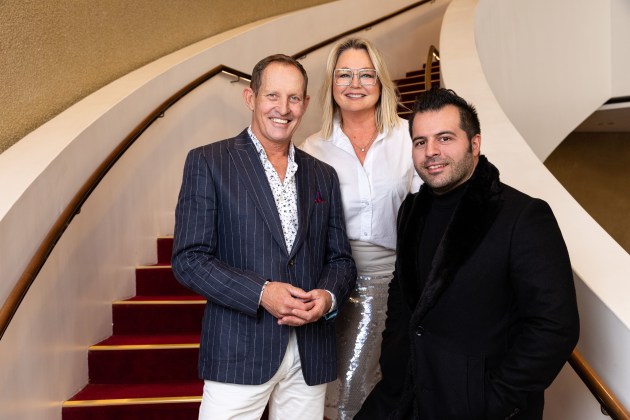 Todd McKenney, Leigh Archer, and Mark Vincent. Photo by David Hooley