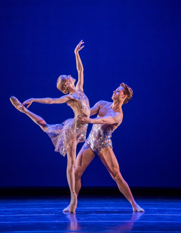 With RB principal Sarah Lamb in 'Within the Golden Hour'. Photo: Tristram Kenton.