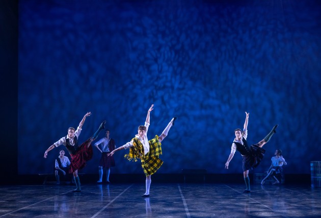 (From left): Joseph Moss, Taron Geyl and Sean Ferenczi in 'Tartan'. Photo by David Kelly.