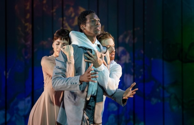 Alexa Tuzil as Jo, Juan Carlos Osma as Theo and Ludovico di Ubaldo as Vincent. Photo by Bradbury Photography.