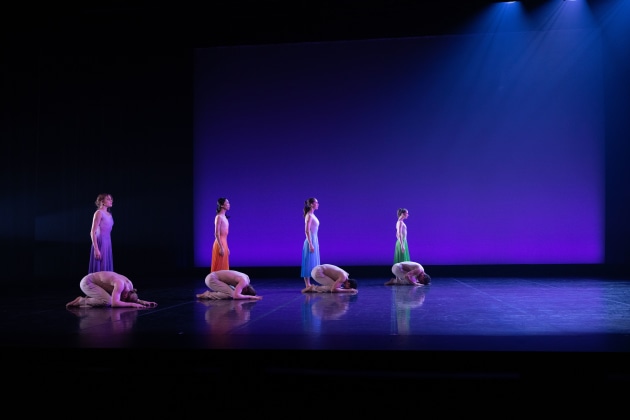 (From left): Sophie Zoricic, Lina Kim, Georgia Swan and Kayla van den Bogert in 'Four Last Songs'. Photo by David Kelly.