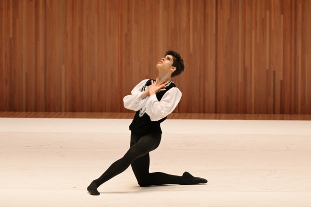 Arainne Pillay performing Albrecht's solo from Act 2 of 'Giselle'. 
Photo by BWP Studio.