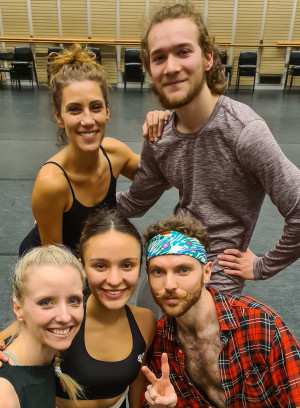 In rehearsal with Xanthe Geeves