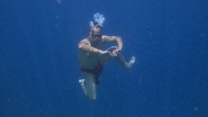 Supriyanto dives beneath the surface
