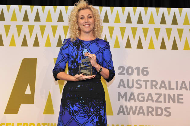 Kerrie McCallum at the Australian Magazine Awards