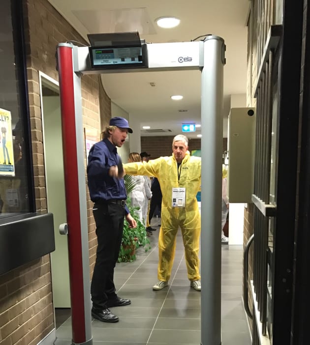 Tony Kendall getting searched