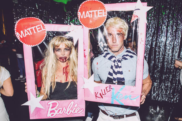 Barbie and Ken at NGEN's Halloween bash