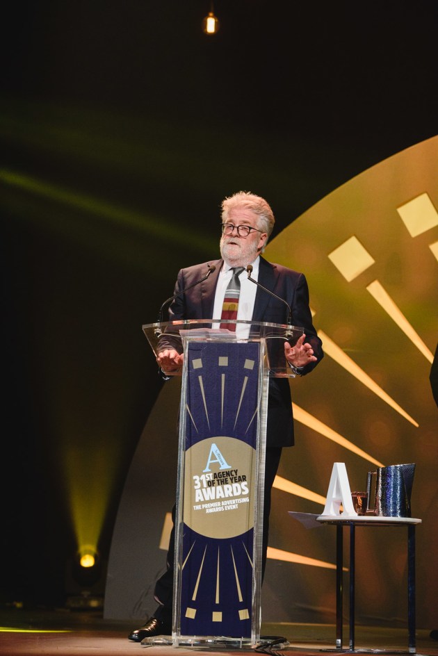Tom McFarlane at the Agency of the Year Awards