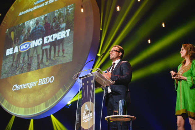 Nick Garrett at the Agency of the Year Awards