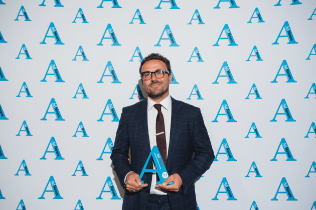 Nick Garrett at the Agency of the Year Awards