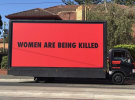 Protesters channel Three Billboards movie for outdoor political stunt