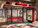 Australia Post gift wraps Shazamable bus shelters for Christmas