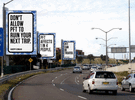 Sydney Airport declines ALP tax evasion policy billboard