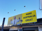 Vandals repeatedly target Clive Palmer billboards across Australia