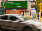 Creating a billboard ad while sitting on it