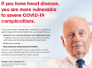 Heart Foundation campaign on the risks from COVID-19 