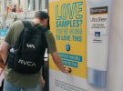An out-of-home panel has been dispensing sunscreen in Melbourne