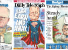 Frontpages: papers and social media react to the budget 