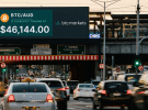 Cryptocurrency prices running live over the digital QMS network