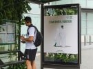 JCDecaux's green oasis bus shelter for Stan Smith sustainable sneakers