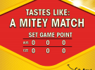 A mitey Barty match with vegemite billboards